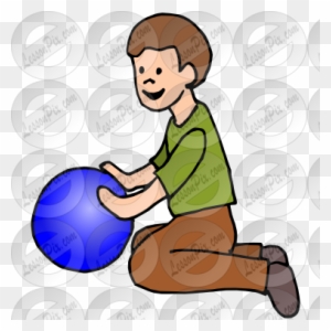 Rolling a Ball to a Target Fitness Activity